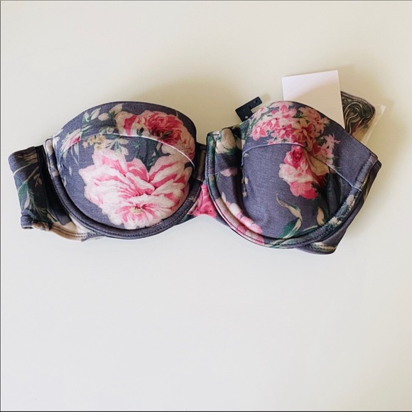 Zimmermann Iris Grey Floral High Waist Bikini  0/2 - Picture 7 of 12